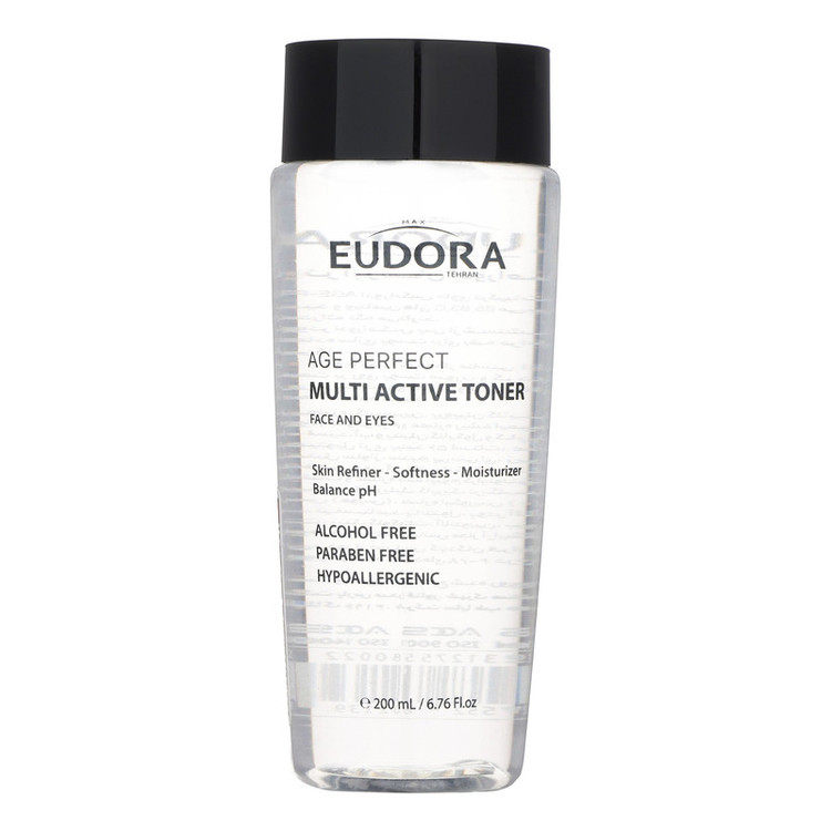 تونر صورت ادورا مکس مدل Multi Active سری Age Perfect حجم 200 میلی لیتر
