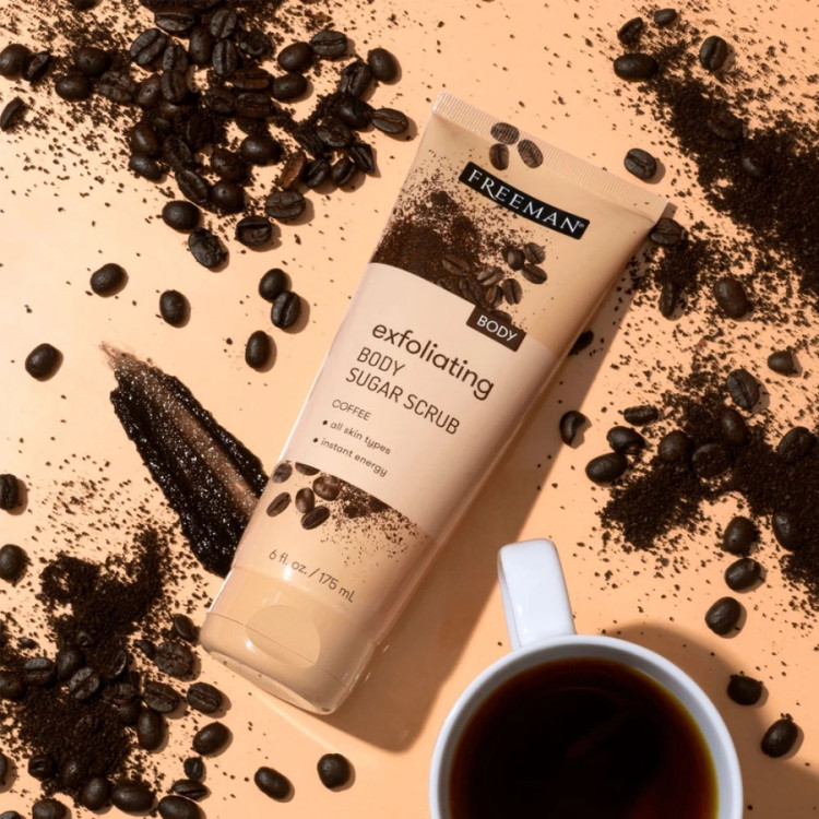 اسکراب بدن شکری عصاره قهوه فریمن Freeman Body Exfoliating Body Sugare Scrub Coffee 175ml