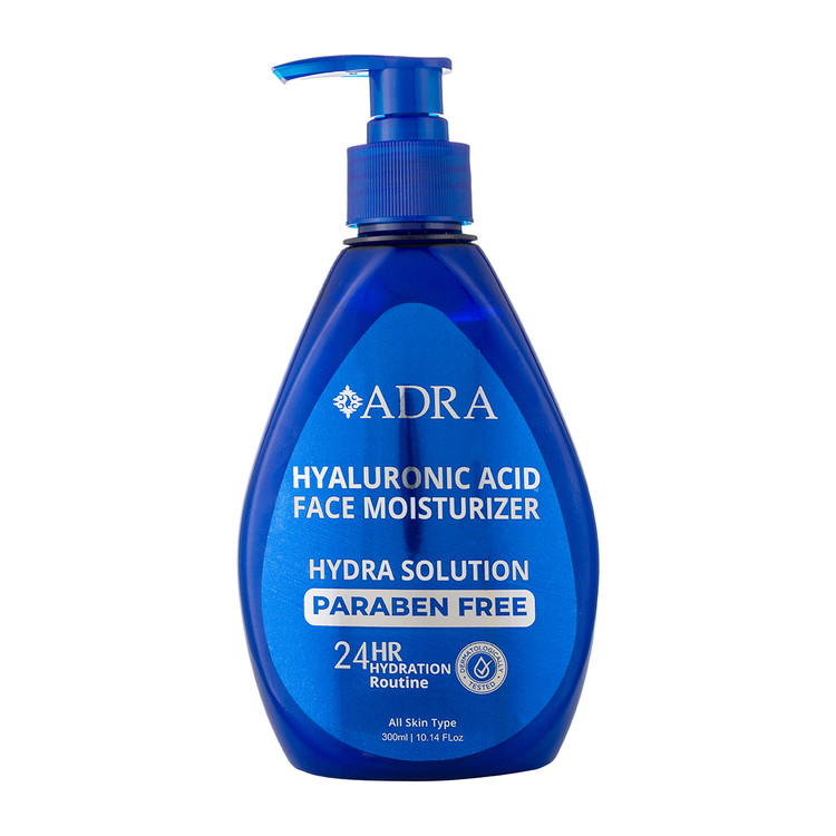 کرم مرطوب کننده آدرا مدل Hyaluronic Acid با خاصیت آبرسانی 24 ساعته حجم 300 میلی لیتر
