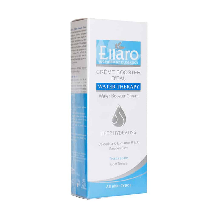 کرم آبرسان پوست صورت و گردن الارو مدل Water Booster حاوی ویتامین A و E حجم 50 میلی لیتر